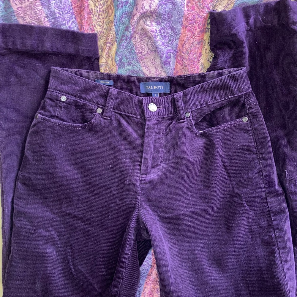 ☮️VINTAGE☮️ plum corduroy pants